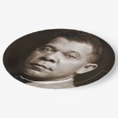 Booker Washington: Afrikanischer amerikanischer Er Pappteller (Schrägansicht)