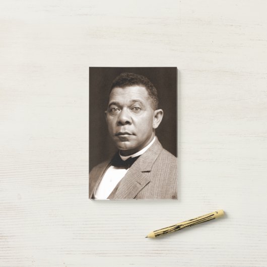 Booker Washington: Afrikanischer amerikanischer Er Post-it Klebezettel (Auf Schreibtisch)