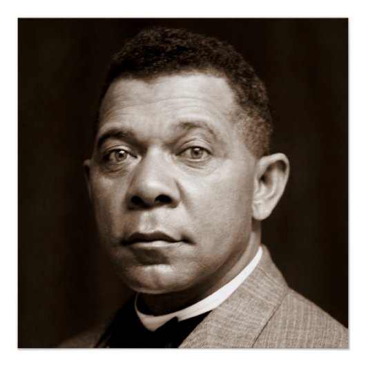Booker Washington: Afrikanischer amerikanischer Er Poster (Vorderseite)