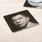 Booker Washington: Afrikanischer amerikanischer Er Rechteckiger Pappuntersetzer (angewinkelt)
