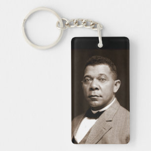 Booker Washington: Afrikanischer amerikanischer Er Schlüsselanhänger