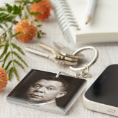 Booker Washington: Afrikanischer amerikanischer Er Schlüsselanhänger (Vorderseite rechts)