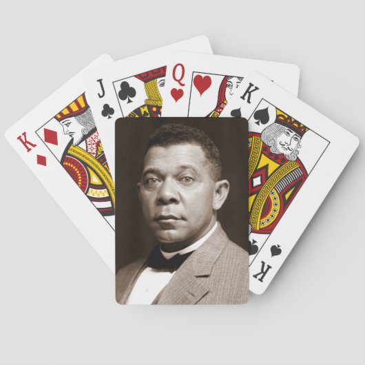 Booker Washington: Afrikanischer amerikanischer Er Spielkarten (Rückseite)