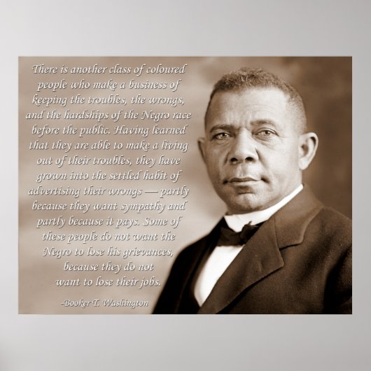 Booker Washington Race Poster (Vorne)