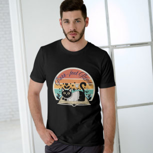 Bookful Cat Gift - Purfect Reads Kunst T-Shirt