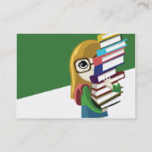 Bookgirl - mollig visitenkarte (Rückseite)