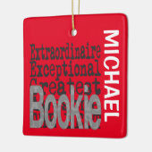 Bookie Extraordinaire CUSTOM Keramikornament (Links)