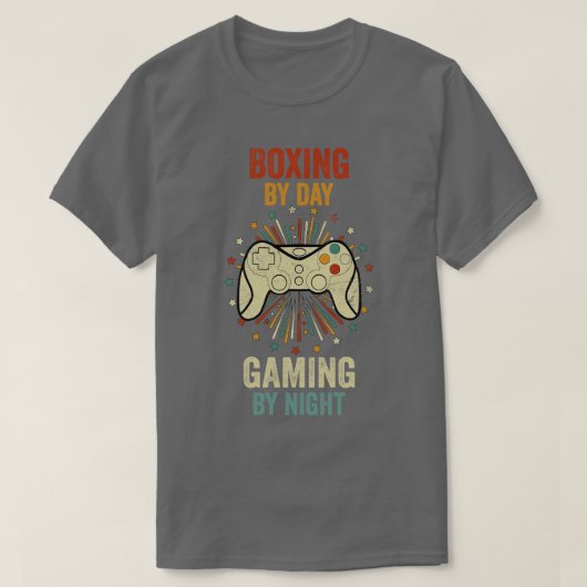 Booking by Day Gaming by Night T-Shirt (Design vorne)