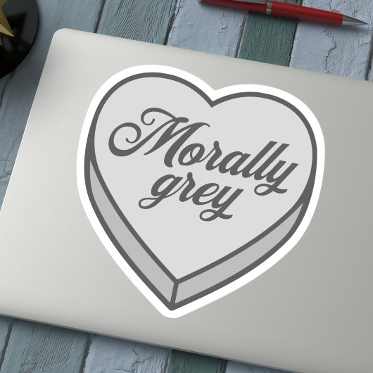 Booking Candy heart - Morally Gray Aufkleber
