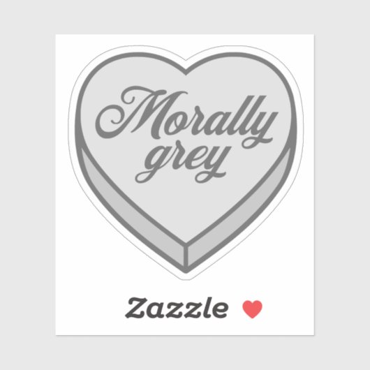 Booking Candy heart - Morally Gray Aufkleber (Blatt)