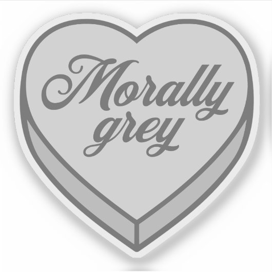 Booking Candy heart - Morally Gray Aufkleber (Vorderseite)