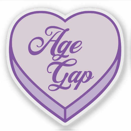 Booking Candy Herz - Age Gap Aufkleber (Vorderseite)