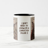 "Booking Grumpy Cat" Grumpy Cat geht ins Gefängnis Zweifarbige Tasse (Mittel)