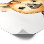 Booking Woodland Kinderzimmer Art Print Poster (Ecke)