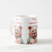 Bookish Bear Valentine`s Day Kaffeetasse (Vorderseite Links)
