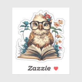 Bookish Bird Aufkleber