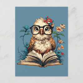 Bookish Bird Postkarte