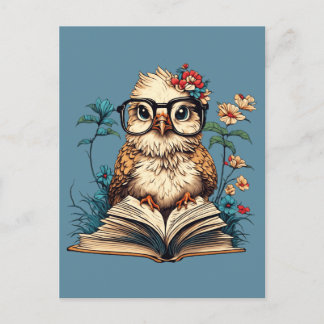 Bookish Bird Postkarte