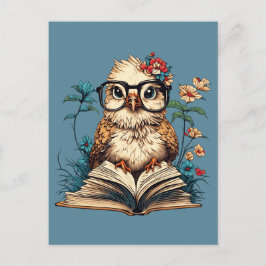 Bookish Bird Postkarte