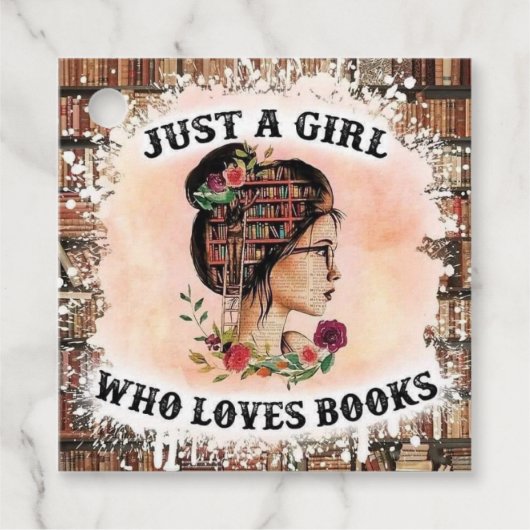 Bookish Bliss Geschenkanhänger (Vorderseite)