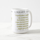 Bookish Bookshelf Est. 20XX Kaffeetasse (VorderseiteRechts)