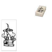 Bookish Cat Witch Gummistempel (Stempel)
