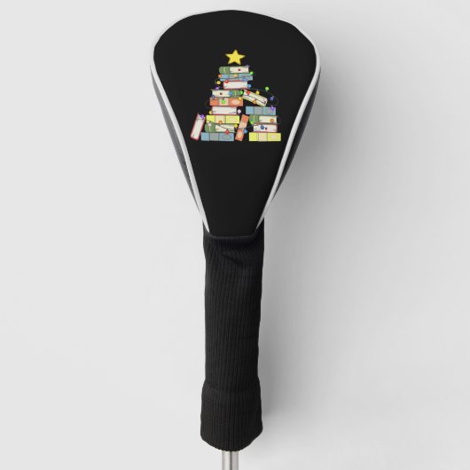 Bookish Christmas Tree I Golf Headcover (Vorderseite)