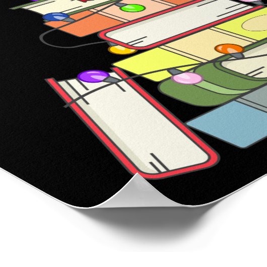 Bookish Christmas Tree I Poster (Ecke)