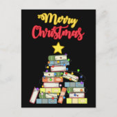 Bookish Christmas Tree I Postkarte (Vorderseite)