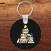 Bookish Christmas Tree I Schlüsselanhänger (Vorderseite)