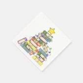Bookish Christmas Tree I Serviette (Ecke)