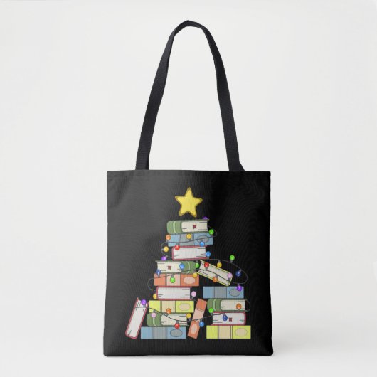 Bookish Christmas Tree I Tasche (Vorderseite)