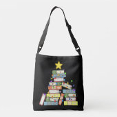 Bookish Christmas Tree I Tragetaschen Mit Langen Trägern (Rückseite)