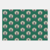 Bookish Christmas wrapping gift paper Geschenkpapier Set (Vorderseite 3)