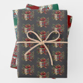 Bookish Christmas wrapping gift paper Geschenkpapier Set (Beispiel)
