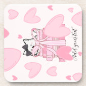 Bookish Drink Coaster  Getränkeuntersetzer (Vorderseite)