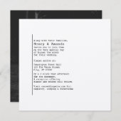 Bookish Foto Hochzeitseinladung Einladung (Vorne/Hinten)