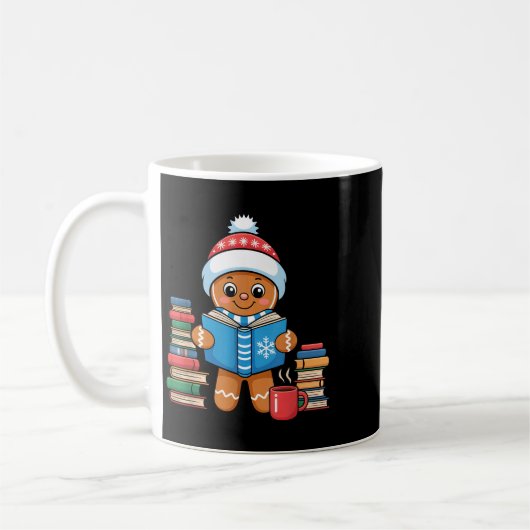 Bookish Gingerbread Reading Books Christmas Pajama Kaffeetasse (Links)