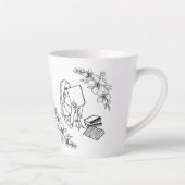 "Bookish Girl" Latte-Tasse Milchtasse (Rechts)