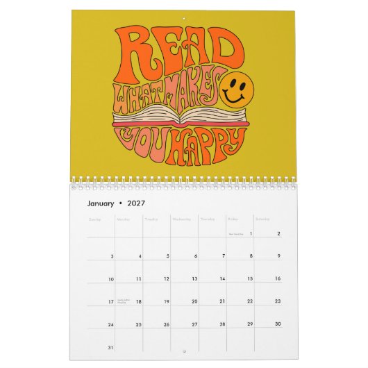 Bookish Illustrated Calendar Kalender (Jan 2027)