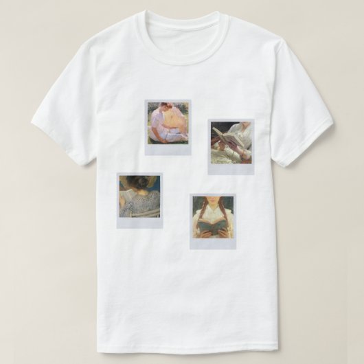Bookish Ladys - paitings on polaroids Set T-Shirt (Design vorne)