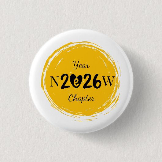 Bookish New Year Gift for Readers Button (Vorderseite)