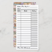 Bookish Reading List Tracker Flat Card (Vorne/Hinten)