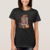 Bookish Thanksgiving Pumpkin Reader Fall T-Shirt (Vorderseite)