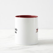 Bookish Troves Book Lover Hearts Bold Red Black Tasse (Zentrum)