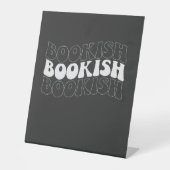 BOOKISH Wavy Retro Sockelschild (Vorderseite)