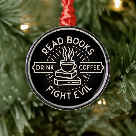 Bookish ziates dunkle akademische Ästhetik Ornament Aus Metall (Baum)