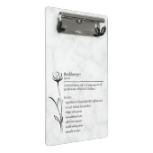 Bookkeeper Definition Funny Synonym Mini-Zwischena Mini Klemmbrett (Schrägansicht)