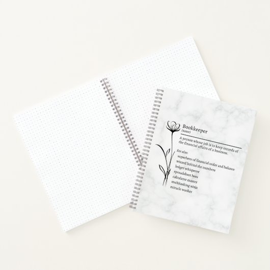 Bookkeeper Definition Funny Synonym Notebook Notizblock (Innenseite)