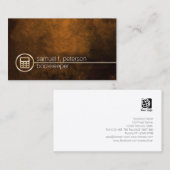 Bookkeeper Gold Calculator Icon Finance Visitenkarte (Vorne/Hinten)